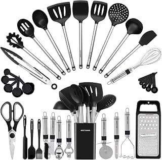 Silicone Cooking Utensil Set, 33-Piece